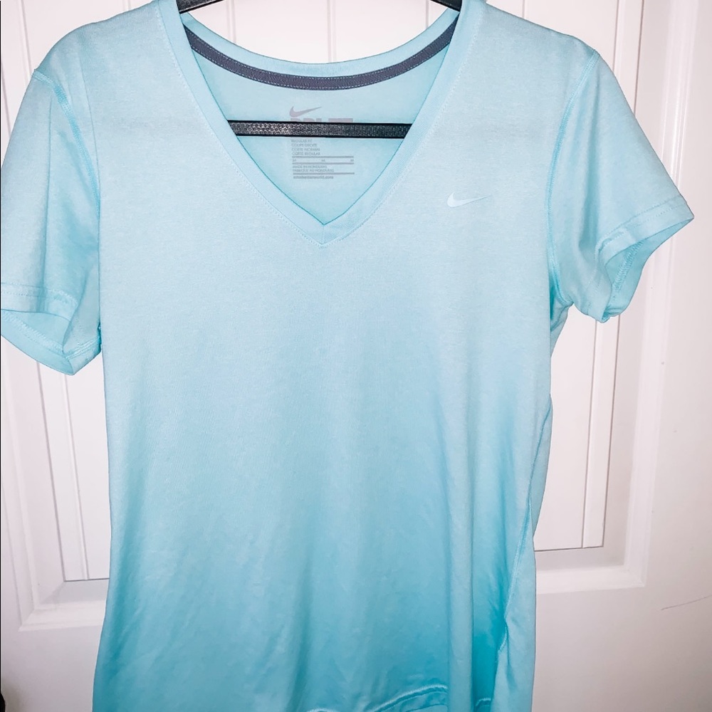Blue nike v neck